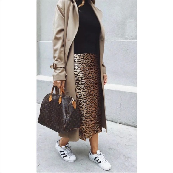 zara leopard maxi skirt